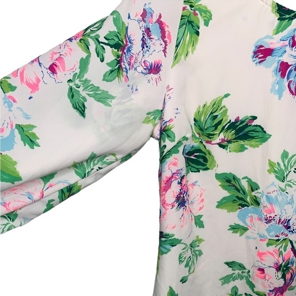 GiBiu Long Sleeve Boho Floral Mini Dress Size Small - Picture 5 of 7